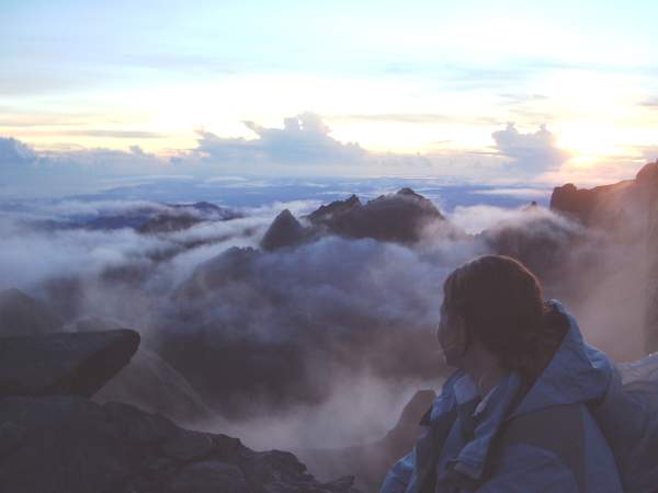 Kimi at the Mt Kinabalu summit